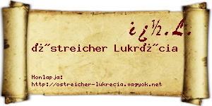 Östreicher Lukrécia névjegykártya